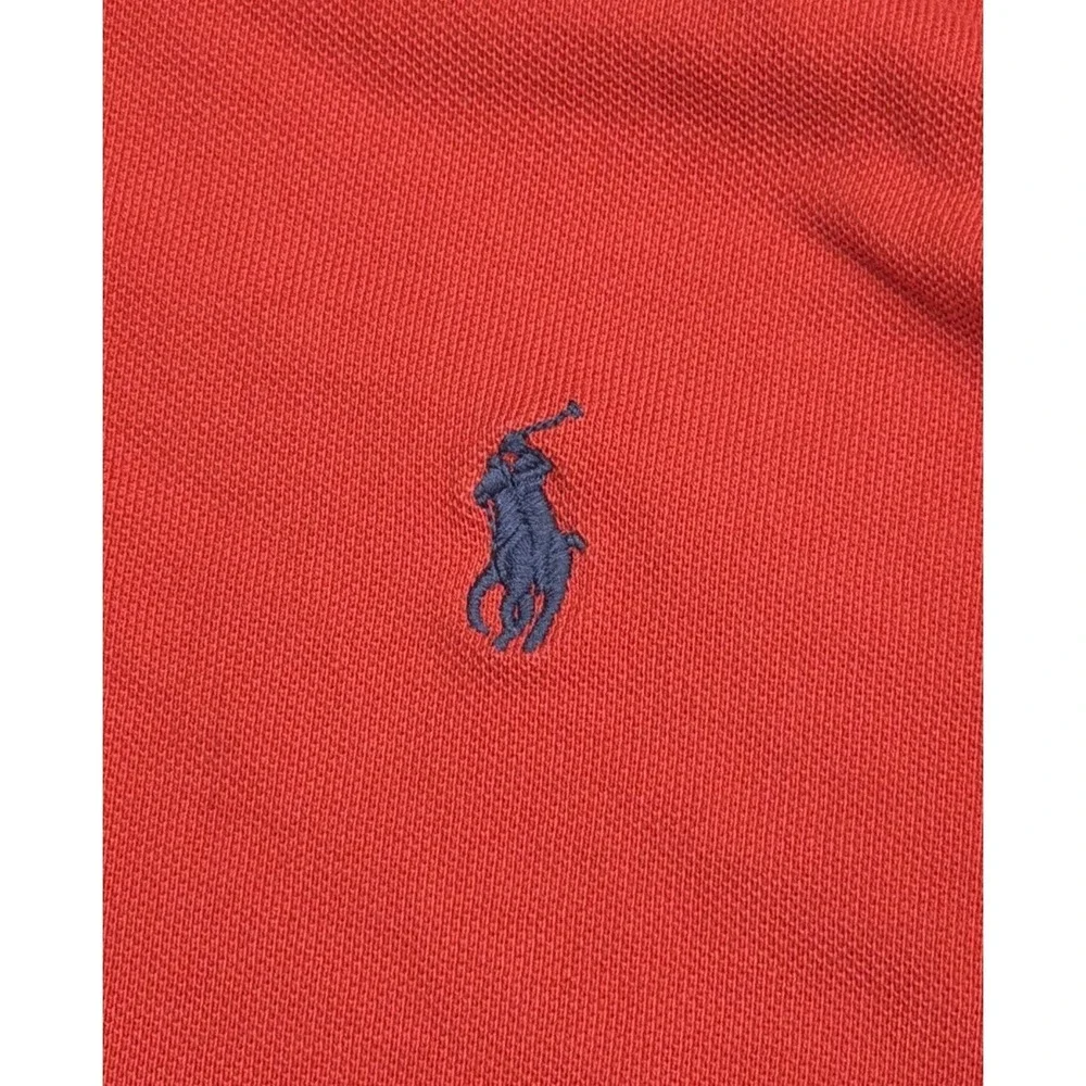 Polo Ralph Lauren Mesh Polo Shirt Red Classic Fit Preppy Golf Men's Size XL TALL